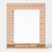 Kerstsnoep Canes & Cadeaus Patroon Naam 8x10 Gegraveerde Lijstjes (Voorkant)