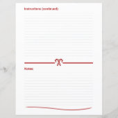 Kerstsnoep Canes Recept Kookboek Pagina (Achterkant)