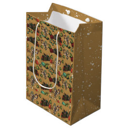 Kerstsnoep- Coco (Kleur) Midden Geschenkentas Medium Cadeauzakje