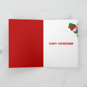 Kerstsnoep Corn met sneeuwman Feestdagen Kaart (Binnen)