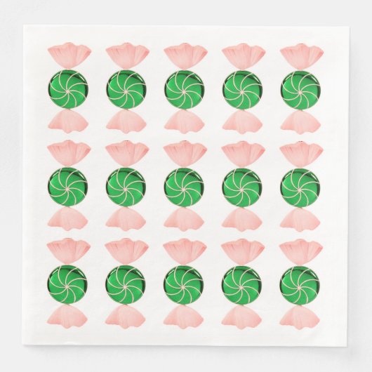 KerstSnoep Dinner Napkins Servet (Voorkant)