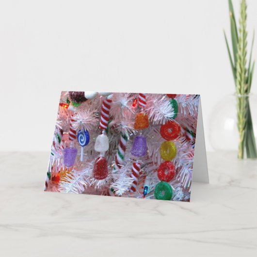 kerstSnoep Feestdagen Kaart (Voorkant)