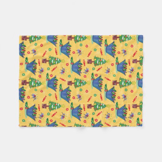 kerstsnoep fleece deken (Voorkant (Horizontaal))