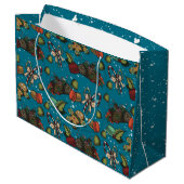 Kerstsnoep- Ijs (Kleur) Groot Cadeauzakje (Achterkant Gekanteld)