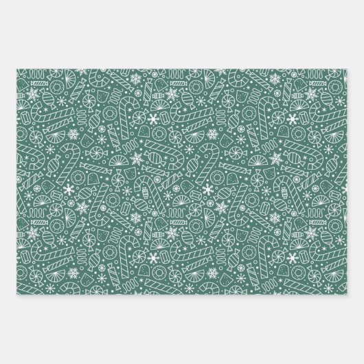 kerstSnoep Inpakpapier Vel (Voorkant 3)