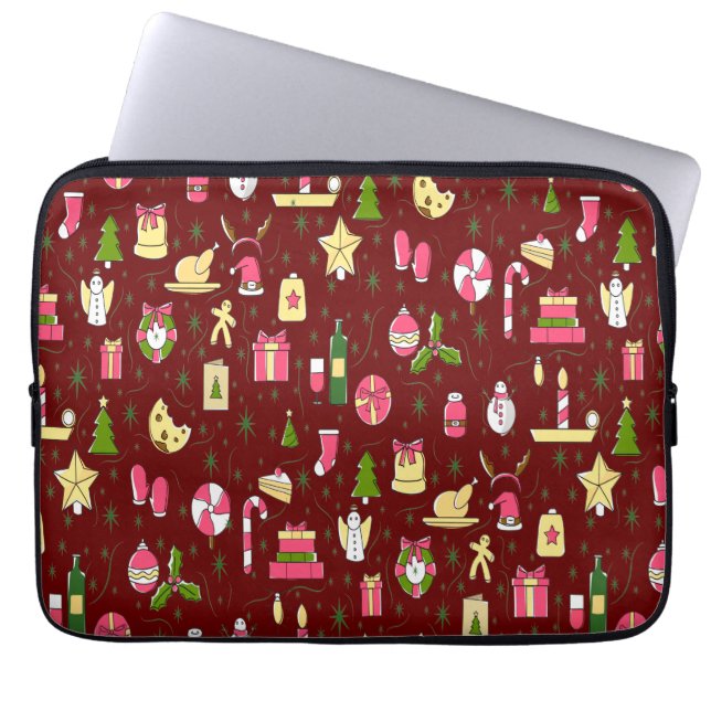 kerstSnoep Laptop Sleeve (Voorkant)
