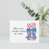 KerstSnoep met zoet Gezegde Feestdagenkaart (Staand voorkant)