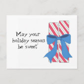 KerstSnoep met zoet Gezegde Feestdagenkaart (Voorkant)