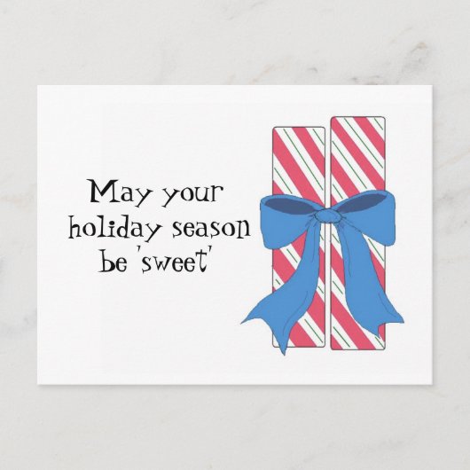 KerstSnoep met zoet Gezegde Feestdagenkaart (Voorkant)