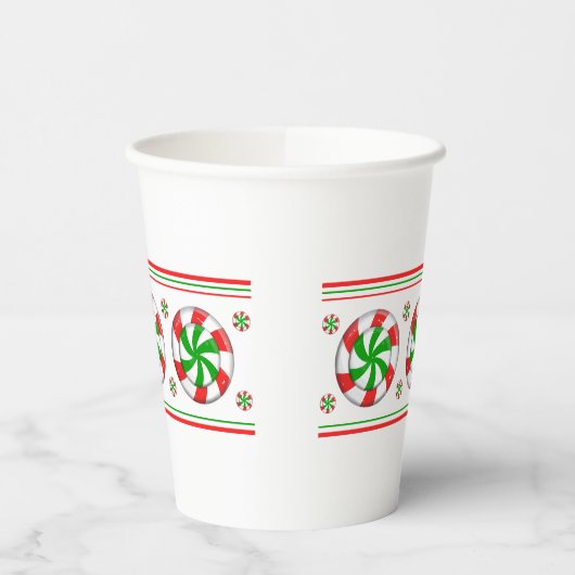 kerstSnoep Papieren Bekers (Links)