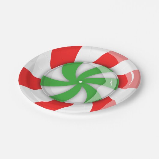 kerstSnoep Papieren Bordje (Gekanteld)