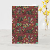 Kerstsnoep- Pepermunt (Kleur) Kaart (Gele Bloem)