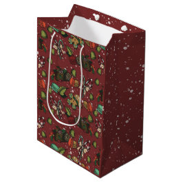Kerstsnoep- Pepermunt (Kleur) Medium Cadeauzakje