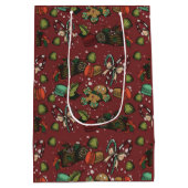 Kerstsnoep- Pepermunt (Kleur) Medium Cadeauzakje (Achterkant)