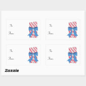 Kerstsnoep Rechthoekige Sticker (Vel)