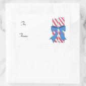 Kerstsnoep Rechthoekige Sticker (Tas)