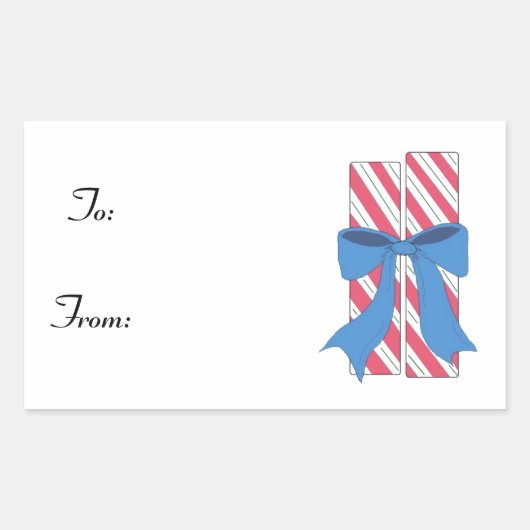 Kerstsnoep Rechthoekige Sticker (Voorkant)