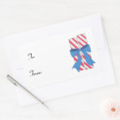 Kerstsnoep Rechthoekige Sticker (Envelop)