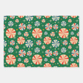 kerstSnoep Retro Inpakpapier Vel (Voorkant 2)