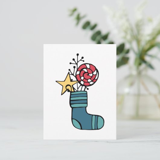 kerstSnoep stoppen Briefkaart (Staand voorkant)