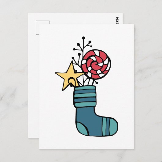 kerstSnoep stoppen Briefkaart (Voorkant / Achterkant)