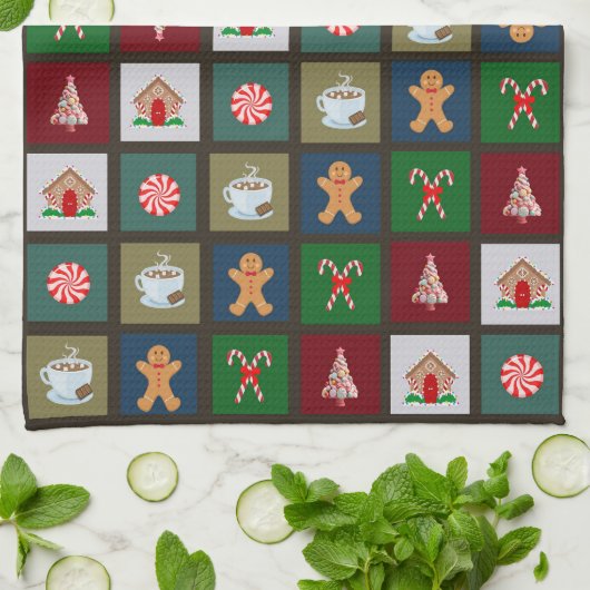 kerstSnoep Theedoek (Gevouwen)