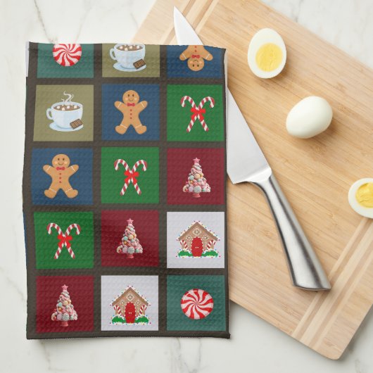 kerstSnoep Theedoek (Quarter Fold)