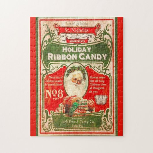 Kerstsnoep uit 1913 met Sinterklaas Legpuzzel (Verticaal)