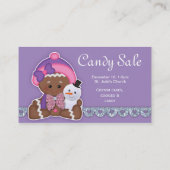 kerstSnoep Verkoop Visitekaartje Gingerbrood (Achterkant)