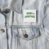 kerstSnoep Vierkante Button 5,1 Cm (In situ)