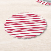 kerstsnoepband kartonnen onderzetters (Gekanteld)