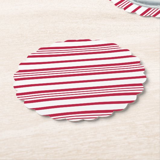 kerstsnoepband kartonnen onderzetters (Gekanteld)