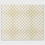  kerstsnoepgoed met witte snoepjes cadeaupapier (Vlak)