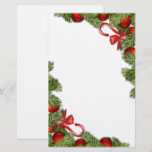 kerstsnoepje en boomdetail briefpapier (Voorkant / Achterkant)