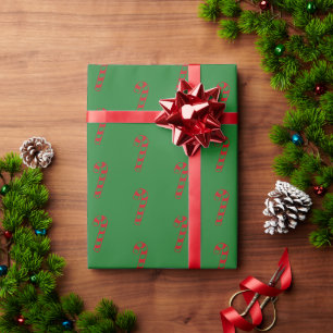 kerstsnoepje groen rood patroon leuk schatje cadeaupapier