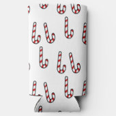 kerstsnoepje op wit seltzer blikjeskoeler (Achterkant)