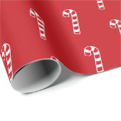 kerstsnoepje rood wit patroon leuk schatje cadeaupapier (Rol Hoek)