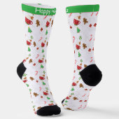 Kerstsnoepjes aanpasbaar sokken (Gebogen)