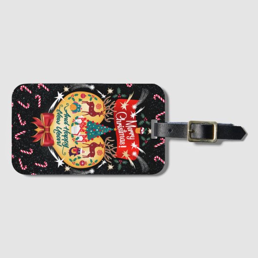 kerstSnoepjes Bagagelabel (Voorkant (horizontaal))
