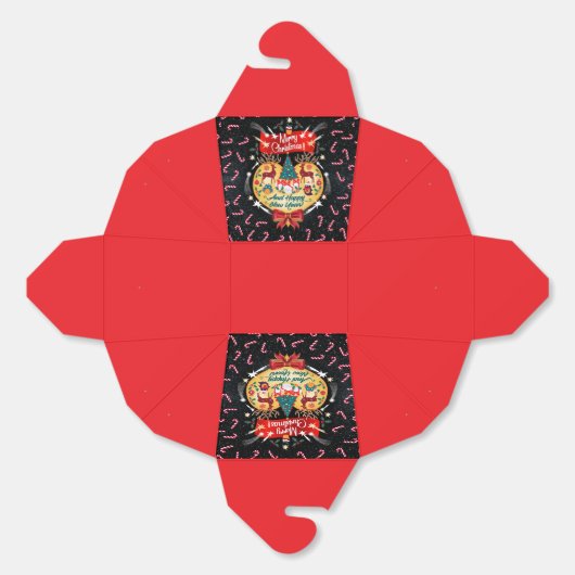 kerstSnoepjes Bedankdoosjes (Ongevouwen)