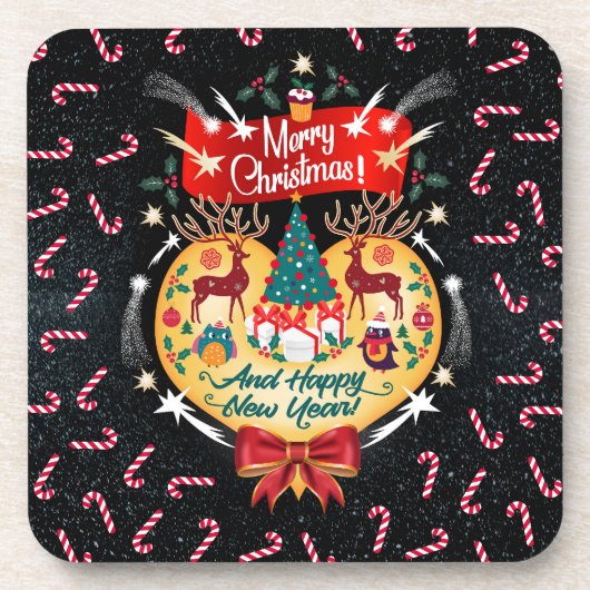 kerstSnoepjes Bier Onderzetter (Voorkant)