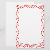 kerstsnoepjes briefpapier (Voorkant / Achterkant)