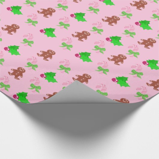 kerstsnoepjes cadeaupapier (Hoek)