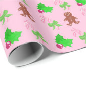 kerstsnoepjes cadeaupapier (Rol Hoek)