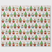 kerstsnoepjes cadeaupapier (Vlak)