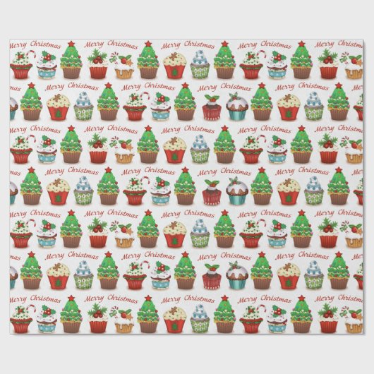 kerstsnoepjes cadeaupapier (Vlak)