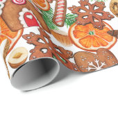 Kerstsnoepjes cadeaupapier (Rol Hoek)