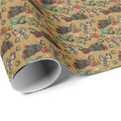 Kerstsnoepjes- Coco (Kleur) Cadeaupapier (Rol Hoek)