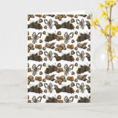 Kerstsnoepjes- Coco (massief) grote cadeautas Kaart (Gele Bloem)
