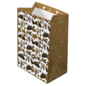 Kerstsnoepjes- Coco (massief) middelgrote cadeauta Medium Cadeauzakje (Achterkant Gekanteld)
